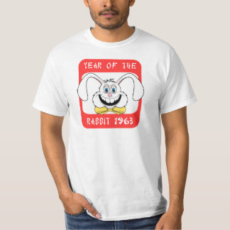 Camiseta 1963 anos do t-shirt do coelho