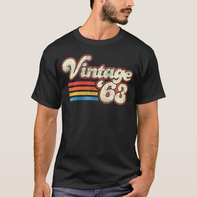 Camiseta 1963 Birthday V-Neck (Frente)