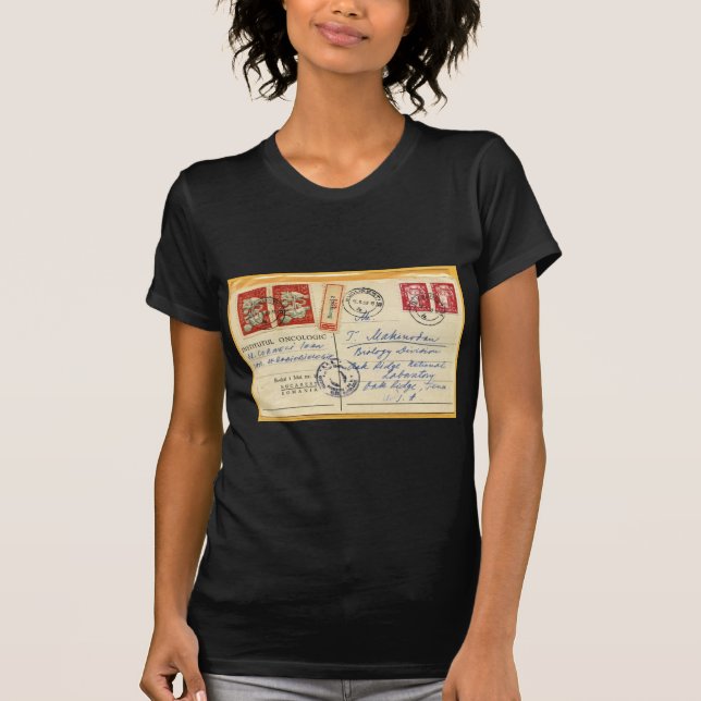 Camiseta 1963 - Oncologia Romania ao laboratório de Oak (Frente)