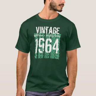 Camiseta 1964 Melhor Ano Vintage Tee Hues of Green