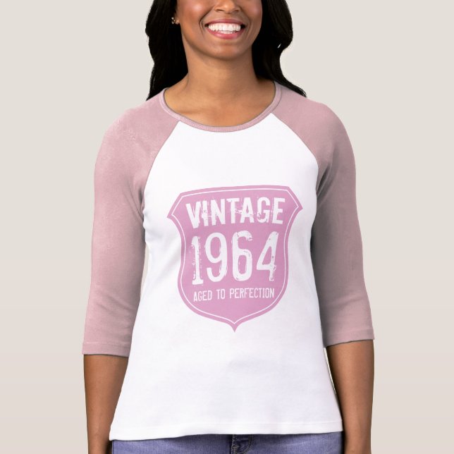 Camiseta 1964 Vencido à perfeição | 5ª Mulheres de Aniversá (Frente)