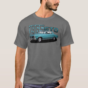 Camiseta 1965 65 GTO Carro Clássico Muscle Car Antigo Azul