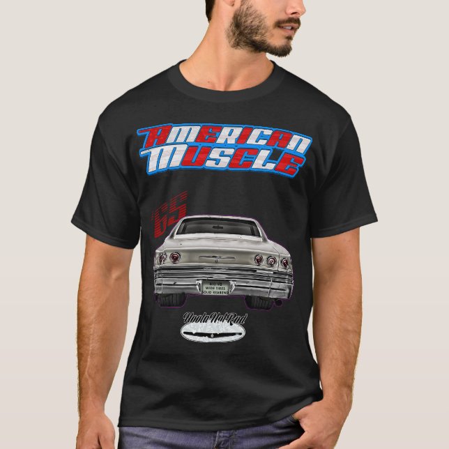 Camiseta 1965,65,HotRod,Impala,Biscayne,Del Ray,DelRay,Musc (Frente)