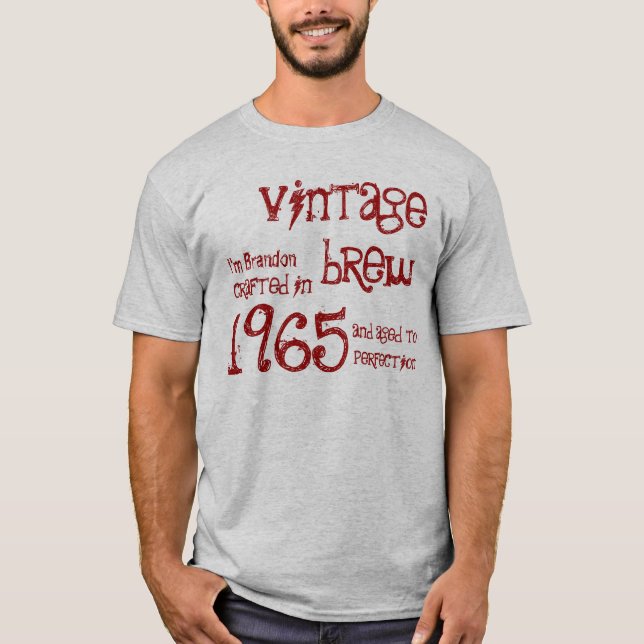 Camiseta 1965 ou ALGUMAS cinzas do aniversário da (Frente)