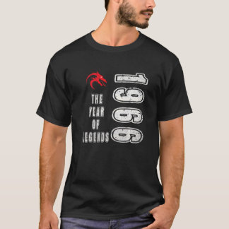 Camiseta 1966 ano de nascimento 1966 Ano de aniversário das