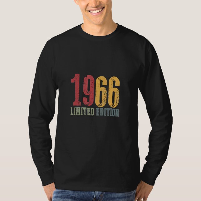 Camiseta 1966 Limited Edition Birthday Vintage Retro (Frente)