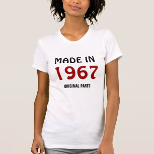 Camiseta 1967 - Feito em 1967, Peças Originais