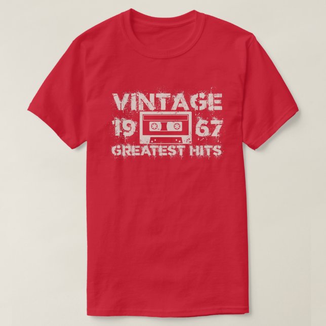 Camiseta 1967 Maiores Batimentos Brancos Vintage (Frente do Design)