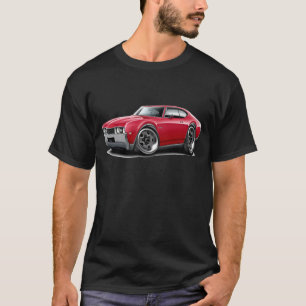 Camiseta 1968 carro do vermelho dos velhos 442