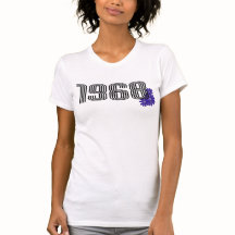 1968 Hippie Peace Sign Flower Power Purple