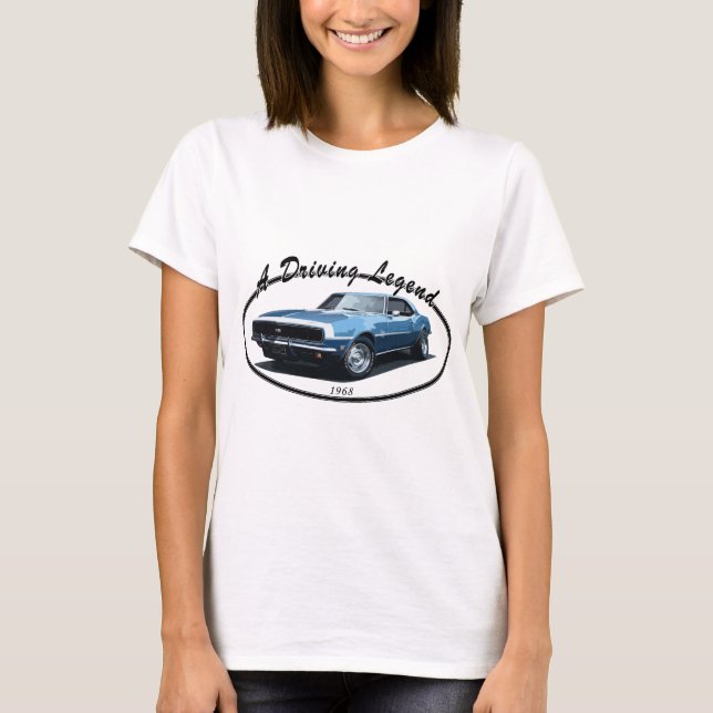 CAMISETA 1968 PRETO DE CAMARO SS (Frente)