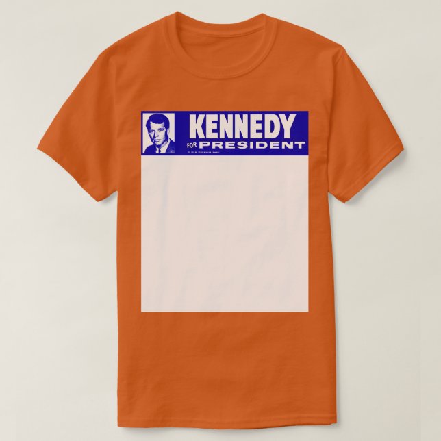 Camiseta 1968 Robert Kennedy para 2 (Frente do Design)