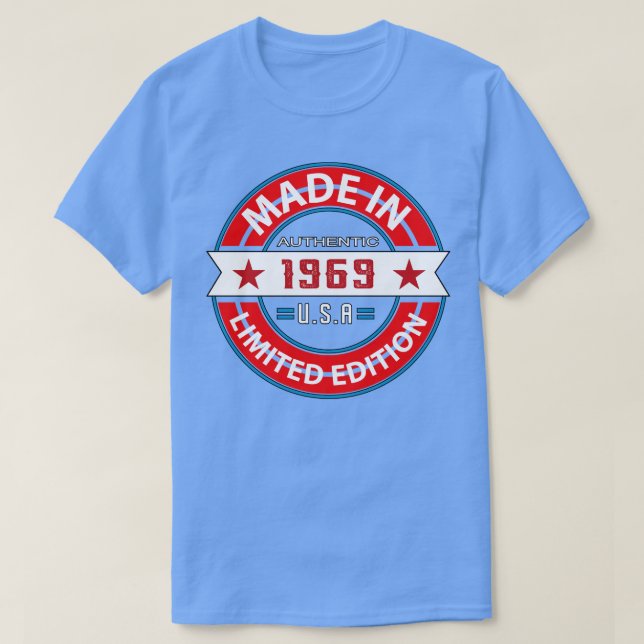 Camiseta 1969 54 Anos (Frente do Design)