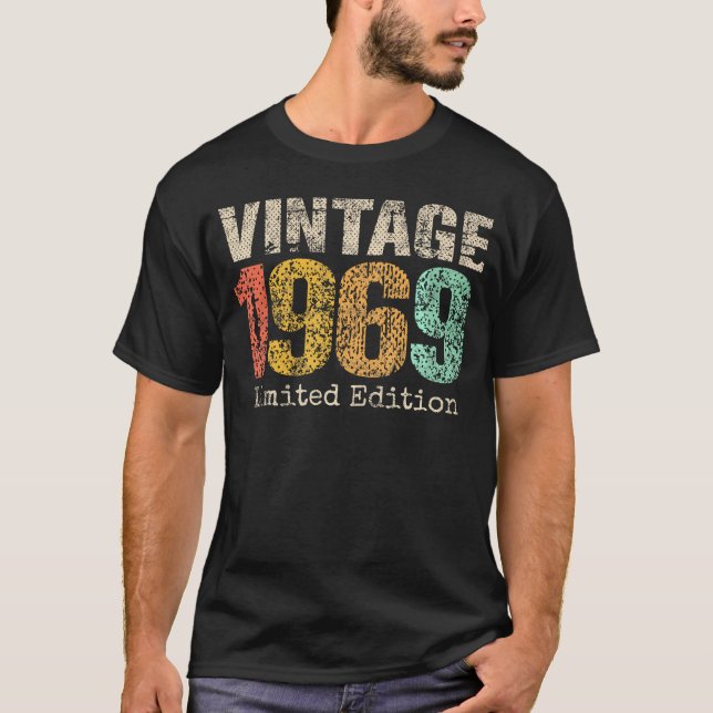 Camiseta 1969 55º Aniversário De 55 Anos De Idade Para (Frente)