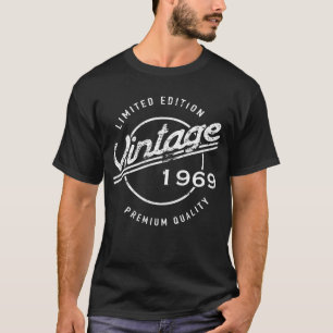 Camiseta 1969 Aniversário - Qualidade Premium