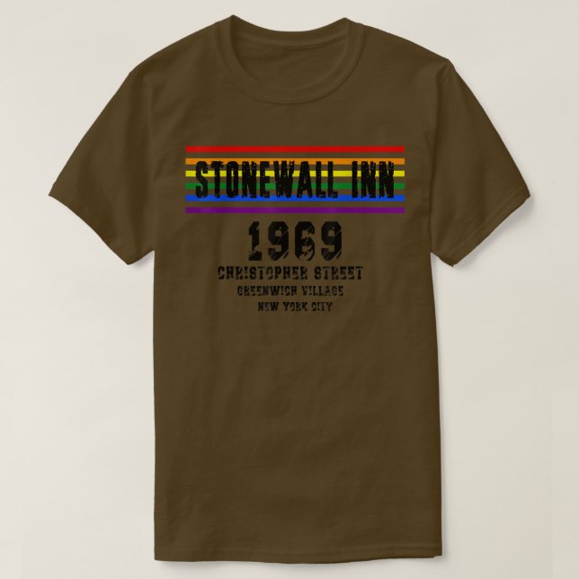 CAMISETA 1969 CSD, LGBTQ, LGBTQ, LGBT  (Frente do Design)