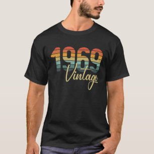 Camiseta 1969 Todas As Partes Originais B Dia Da Vintage Re