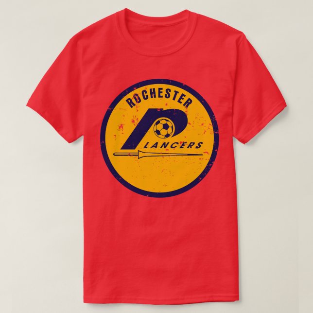 Camiseta 1970 Rochester Lancers Vintage Soccer (Frente do Design)