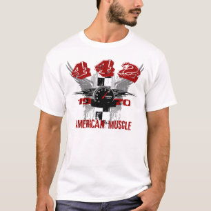 Camiseta 1970 t-shirt de 442 gráficos