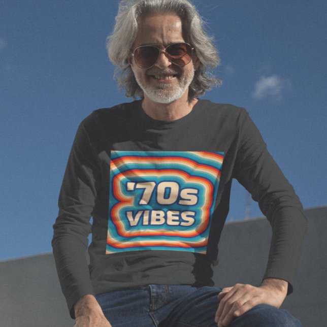 Camiseta 1970 vibes 70s vibes BOOMER HIPSTER T-SHIRTS (Criador carregado)