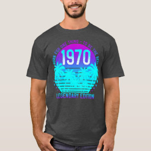 Camiseta 1970 Vintage 51ruas Aestética de Aniversário Palma