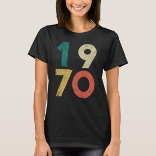 Camiseta 1970 Vintage Birthday Retro