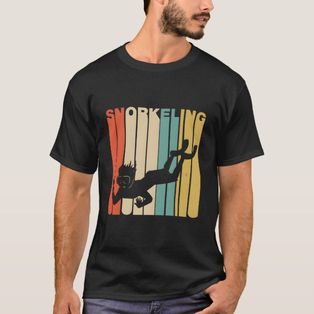 Camiseta 1970'S Style Snorkeling Snorkeler (Frente)