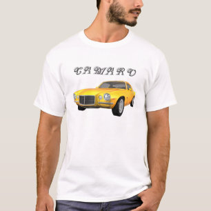 Camiseta 1972 Camaro Z28: Carro Muscular: Término Amarelo: