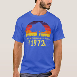 Camiseta 1972: Prata-estrela do Sol 50º Aniversário