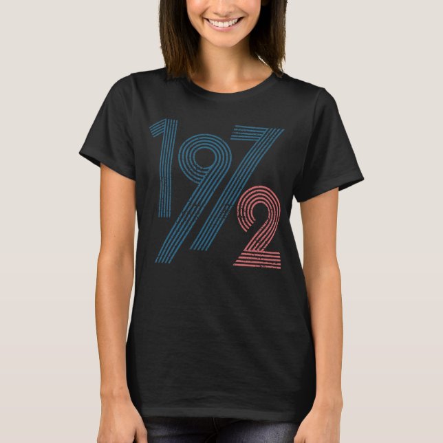 Camiseta 1972 Retro Vintage 70er aniversário (Frente)