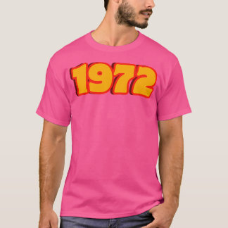 Camiseta 1972 Tipografia Retroativa Funky 70S Em Estilo Vin