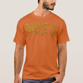 Camiseta 1973 Efeito Luminoso do Ano de Nascimento