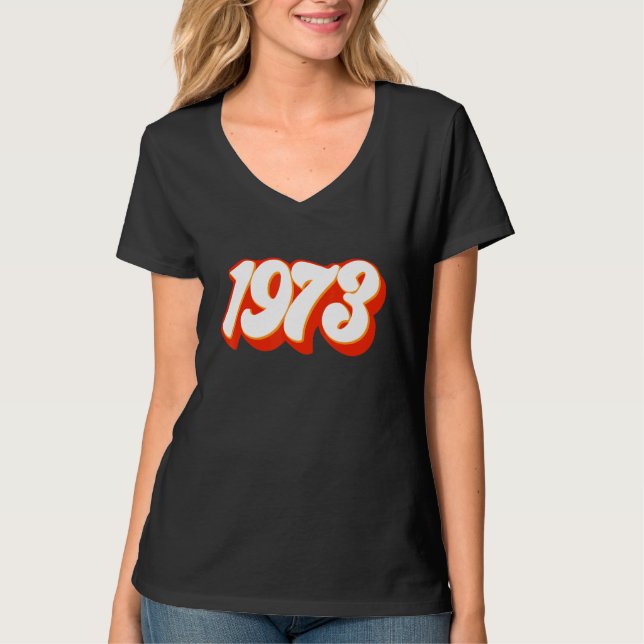 Camiseta 1973 Pro Choice Pro Roe contra Direitos Feministas (Frente)