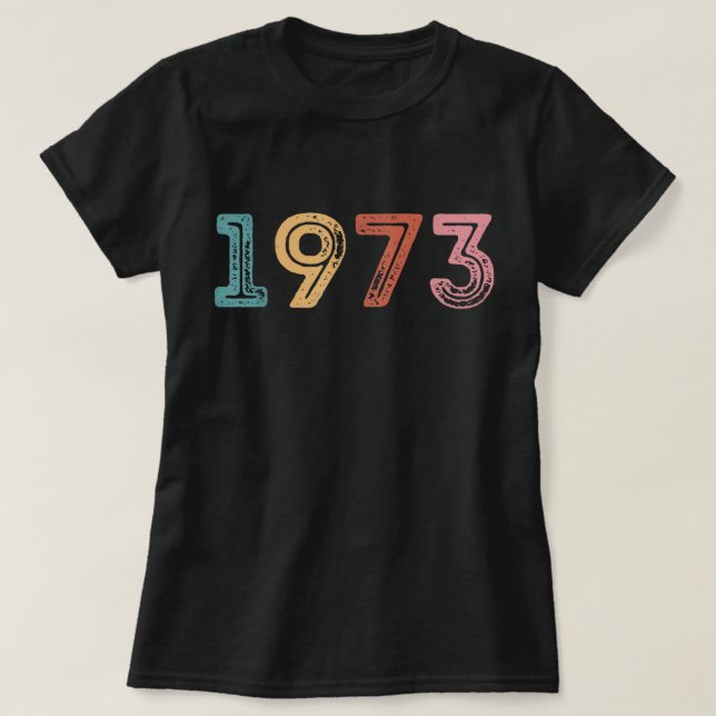 Camiseta 1973 Pro Roe Pro Choice Feminista (Frente do Design)