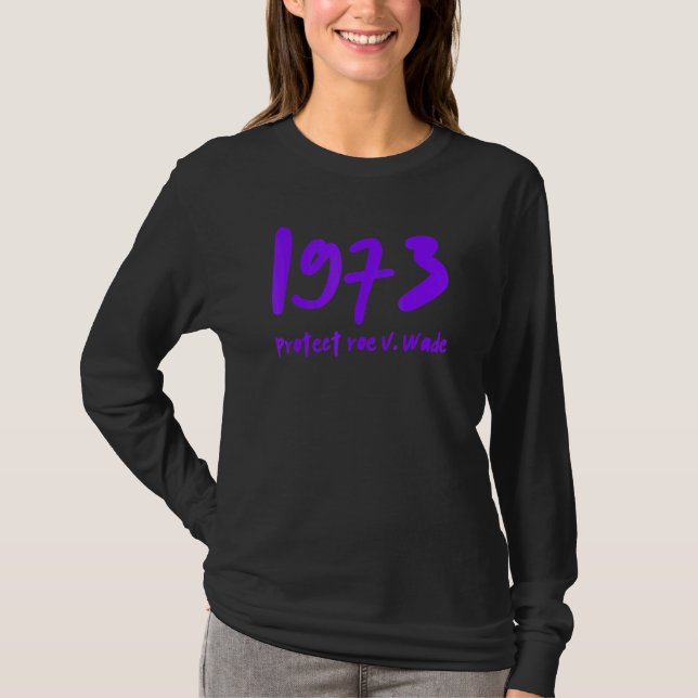 Camiseta 1973 Protect Roe V Wade Purple (Frente)