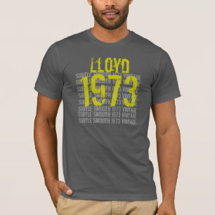 Camiseta 1973 Vintage Birthday Sutil and Smooth
