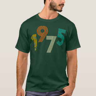 Camiseta 1975 Retro Birthday Vintage
