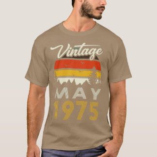 Camiseta 1975 Vintage Pode Aniversário Gif