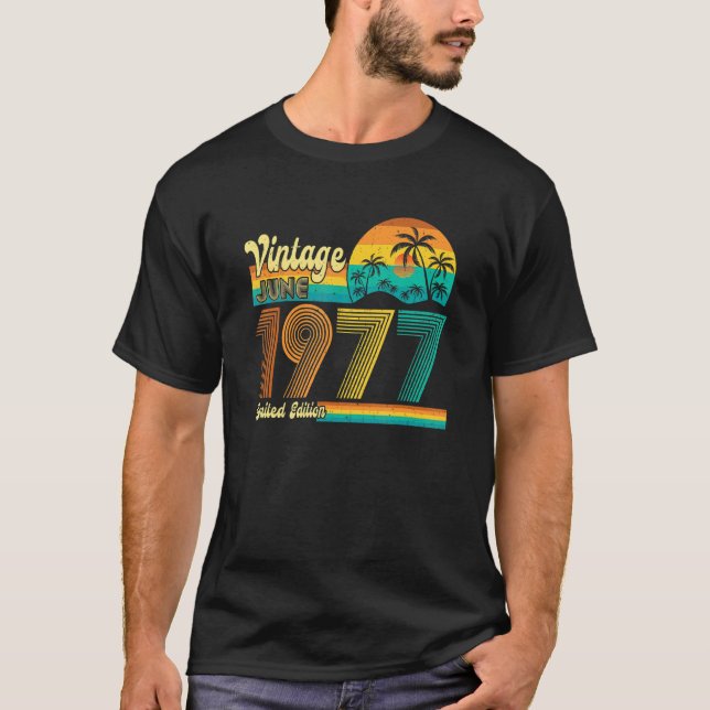 Camiseta 1977 45º Aniversário 45 anos (Frente)