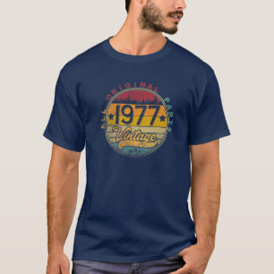 Camiseta 1977 45º Aniversário Com 45 Anos De Idade, Retro