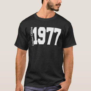 Camiseta 1977 45º Aniversário Mulheres Homens