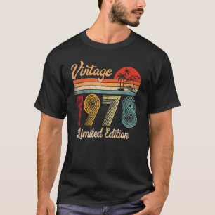 Camiseta 1978 44 Aniversário De 44 Anos