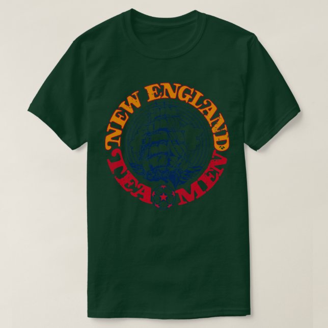 Camiseta 1978 New England Tea Men Vintage Futebol (Frente do Design)