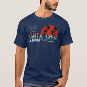 Camiseta 1980 em Papais noeis Cruz da Cidade da Califórnia