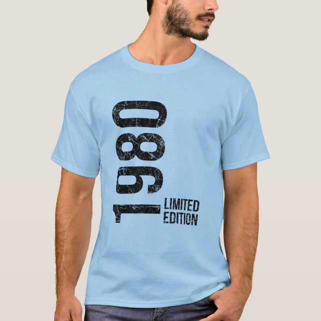 Camiseta 1980 Original Now 46 Retro Birthday Energy (Frente)