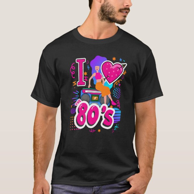 Camiseta 1980s Ideas & 80s Festival Outfit For Women & Rave (Frente)