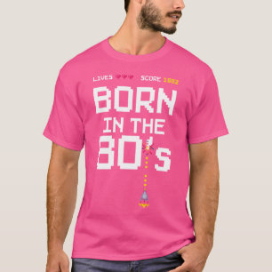 Camiseta 1982 Aniversário Retro Gamer Piel Nascido nos anos