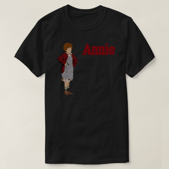Camiseta 1982 Annie the Musical Sticker (Frente do Design)