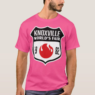 Camiseta 1982 Knoxville World Fair Retro Shield BlackRed
