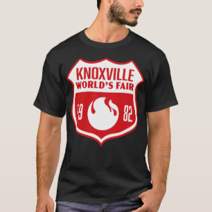 Camiseta 1982 Knoxville World Fair Retro Shield White em R